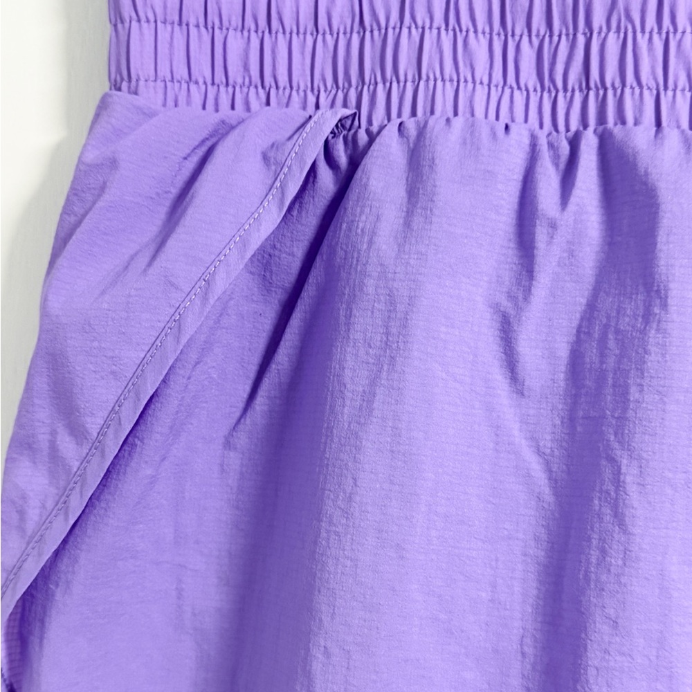 All in Motion Women’s XL Running Shorts Lavender 3” Lined Tulip Hem - Picture 4 of 7
